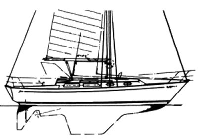 Drawing of Cheoy Lee 35