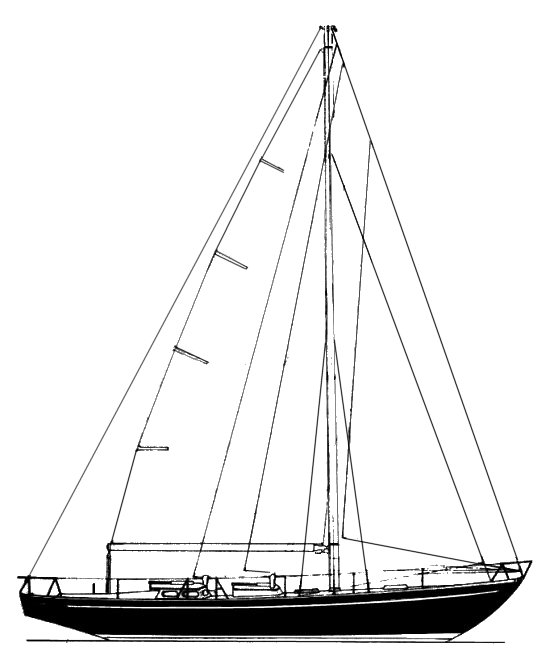 Drawing of Ocean Racer 52 (LE Comte)