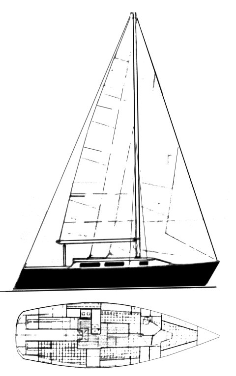 Drawing of Davidson 35