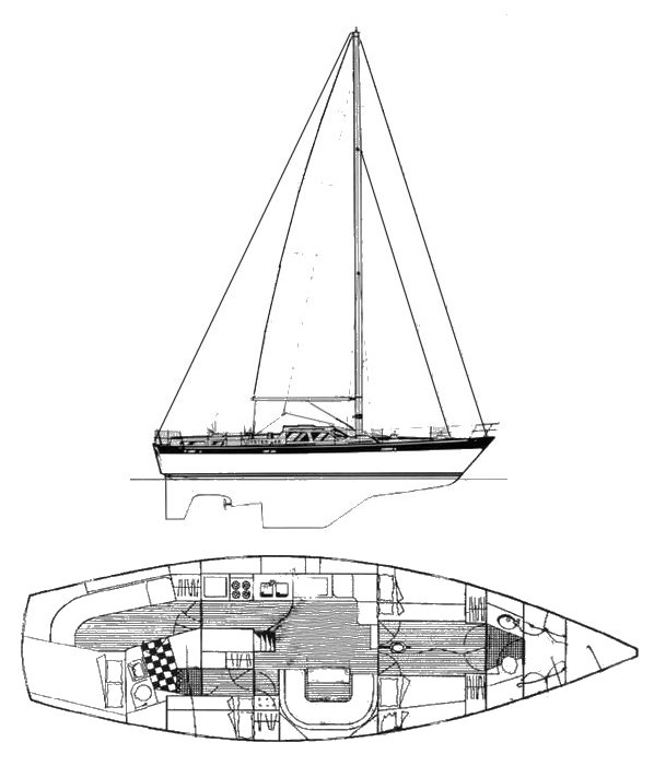 Drawing of Oyster 46