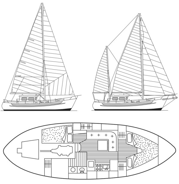 Drawing of Fisher 37 MS