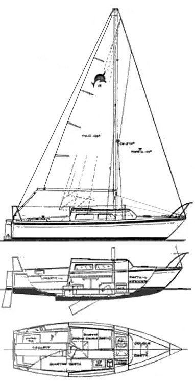 Drawing of Helms Dolphin 25