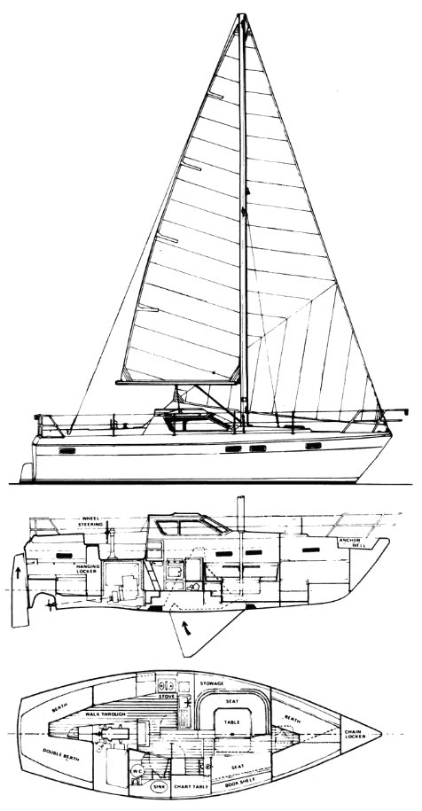 Drawing of Tanzer 10