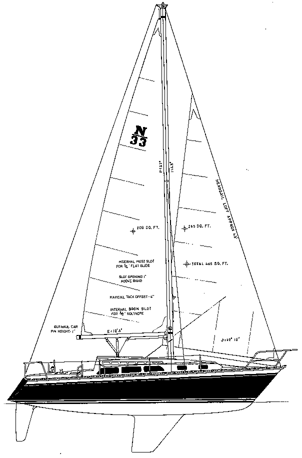 Drawing of Newport 33