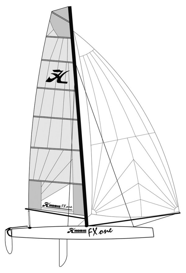 Drawing of Hobie FX One