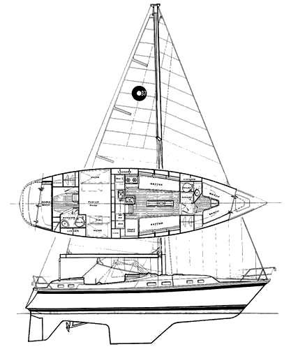 Drawing of O'Day 37