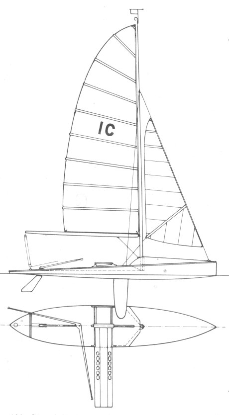 Drawing of International 10 SQ Meter Canoe