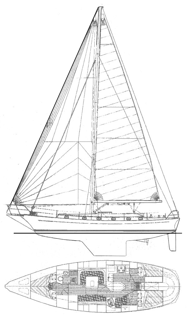 Drawing of Shearwater 45