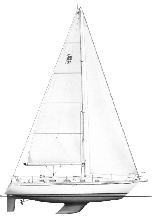 Drawing of Pearson 37-2
