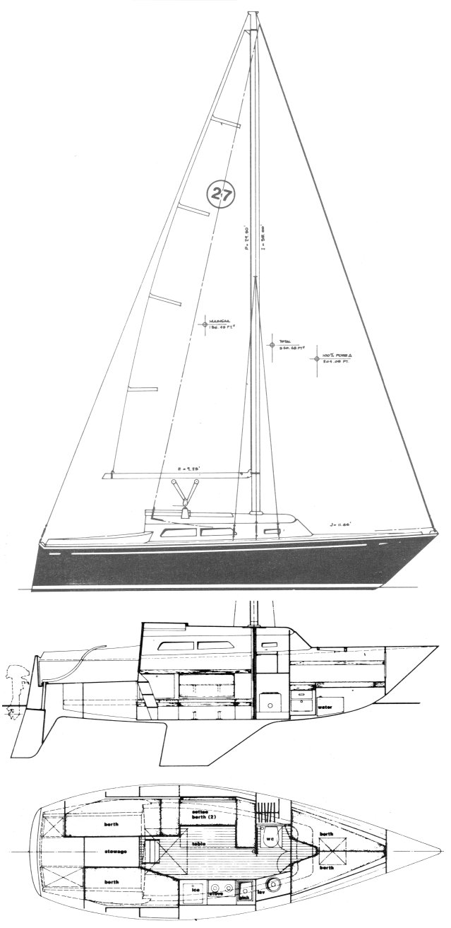 Drawing of O'Day 27