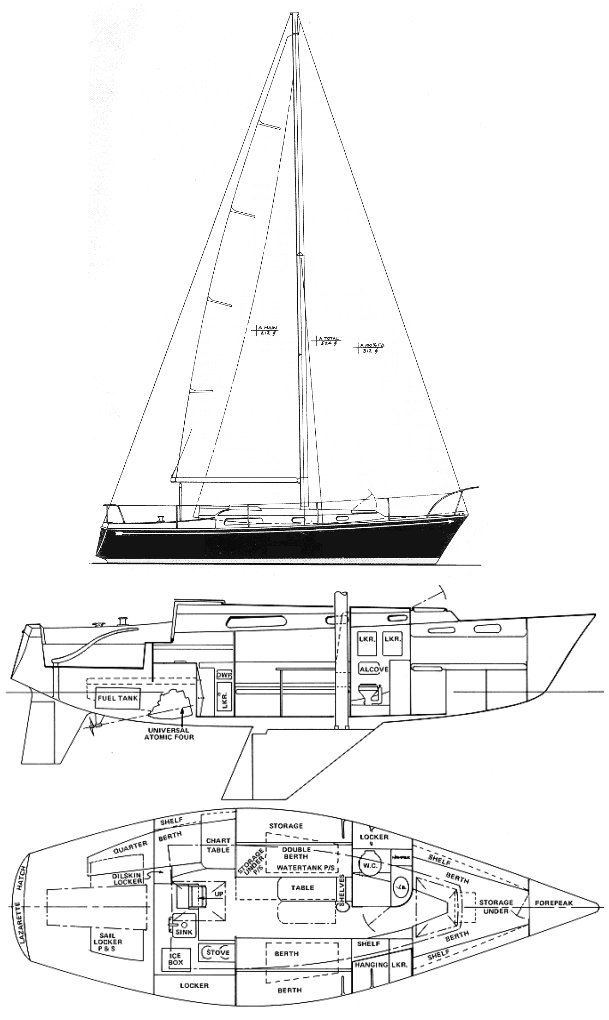 Drawing of Pearson 10M