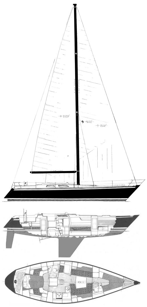 Drawing of Baltic 42 DP