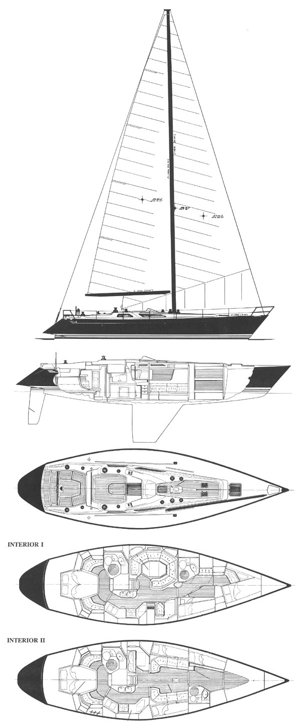 Drawing of Baltic 48 DP