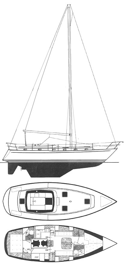 Drawing of Endeavour 40