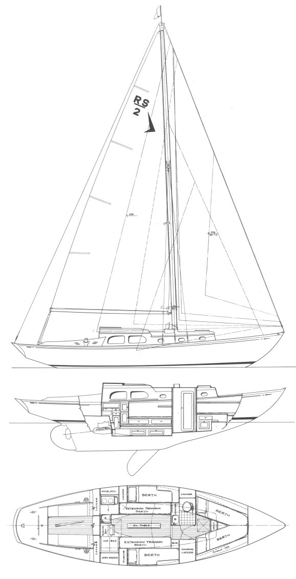 Drawing of Swiftsure 33 (Rhodes)