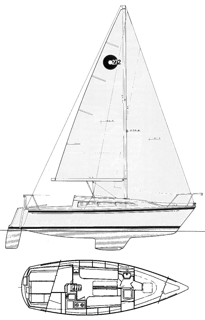 Drawing of O'Day 272