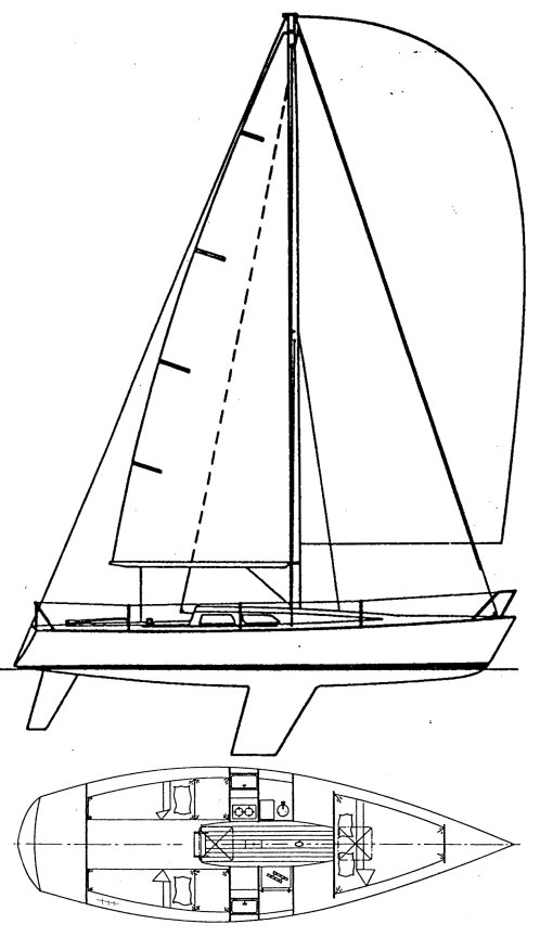 Drawing of Olson 30