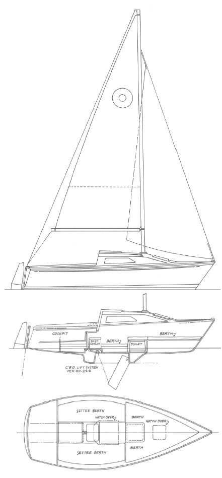 Drawing of O'Day 192