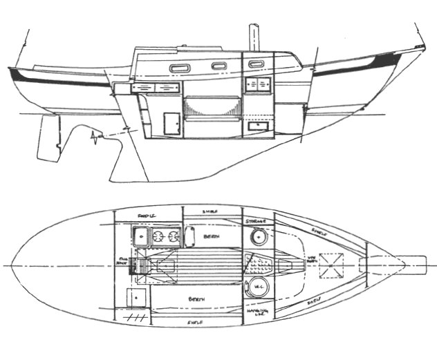 Drawing of Southern Cross 28