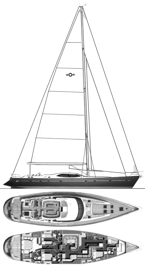 Drawing of Oyster 82