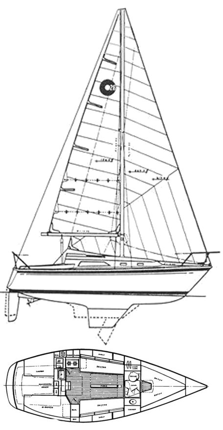 1987 o'day 28 sailboat