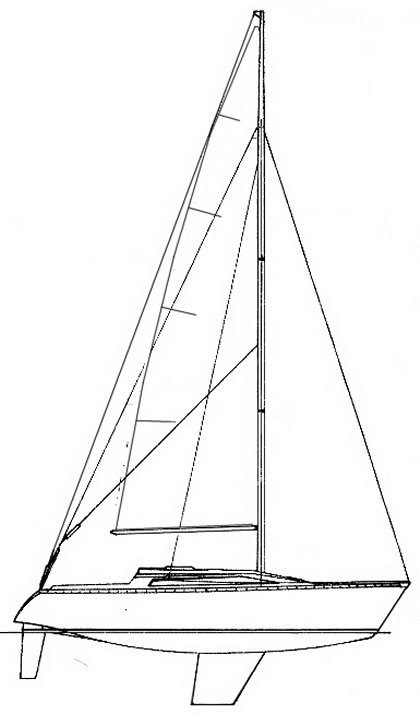 Drawing of Jeanneau Rush Royale 31