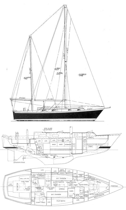 Drawing of Pearson 365