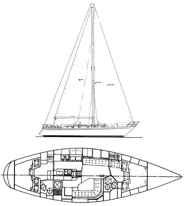 Drawing of Little Harbor 44