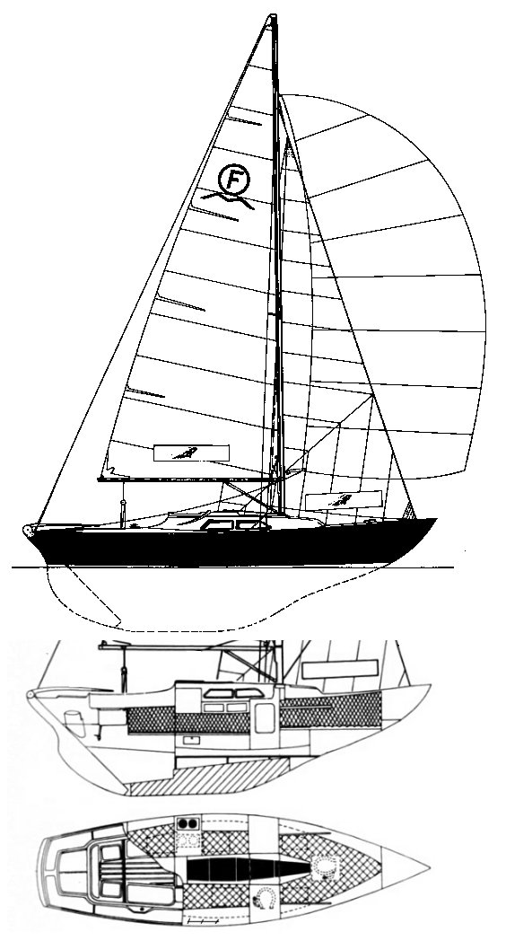 Drawing of International Folkboat