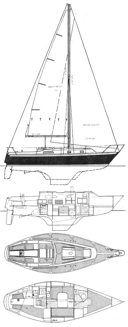 Drawing of Irwin 33 MKII