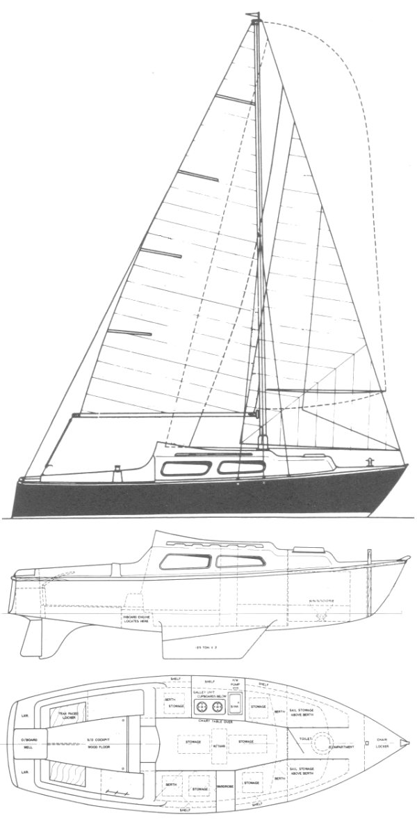 Drawing of Islander 23 (Wakefield)