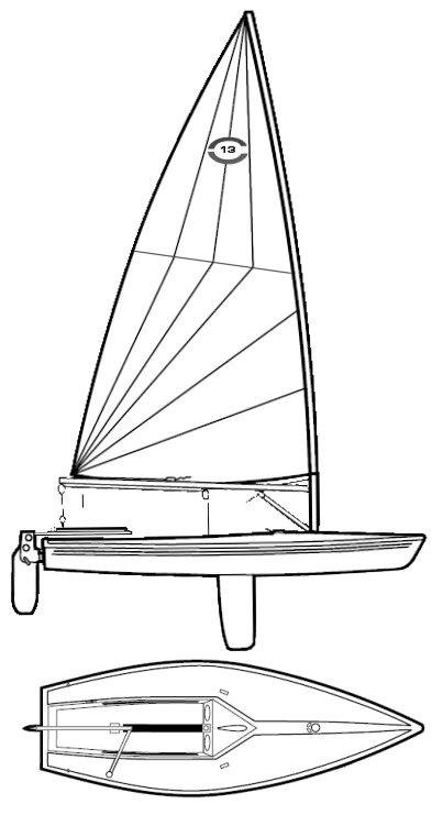 Drawing of Catalina 13