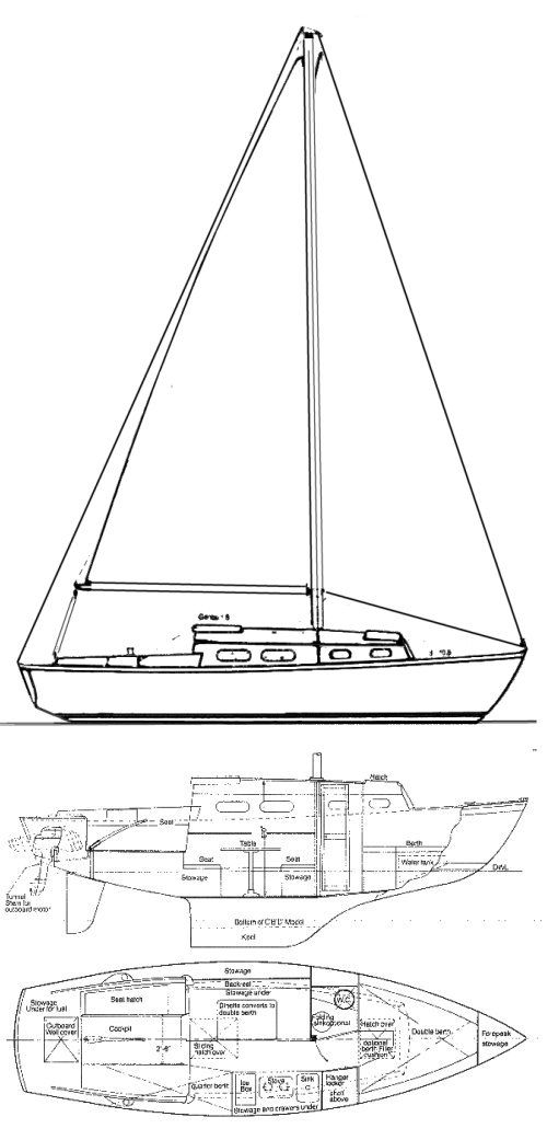 Drawing of Sailstar 26