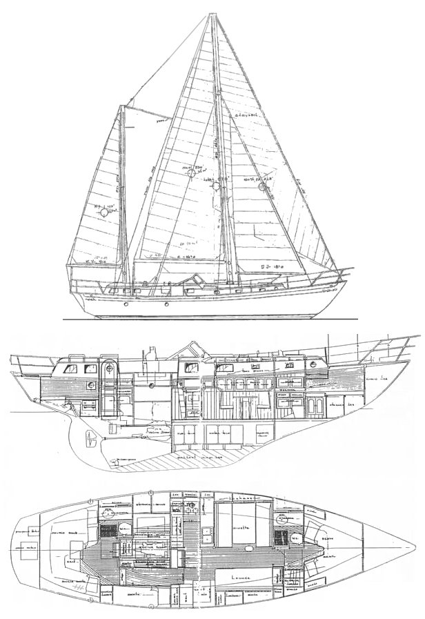 Drawing of Explorer 45 (Huntingford)