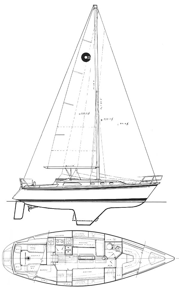 Drawing of O'Day 35