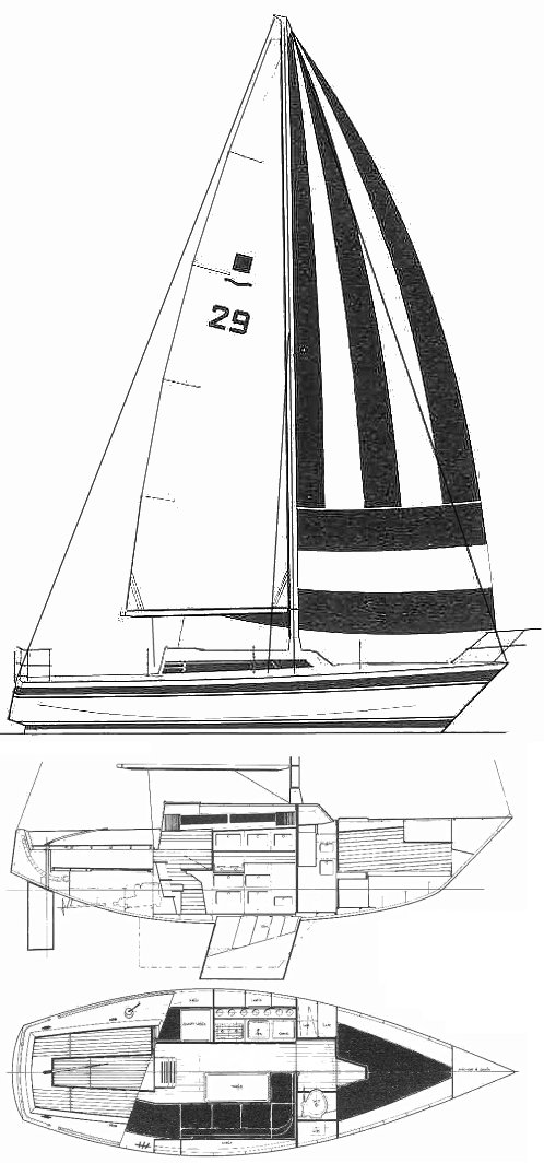 Drawing of Van DE Stadt 29 (Sea Dog 29)