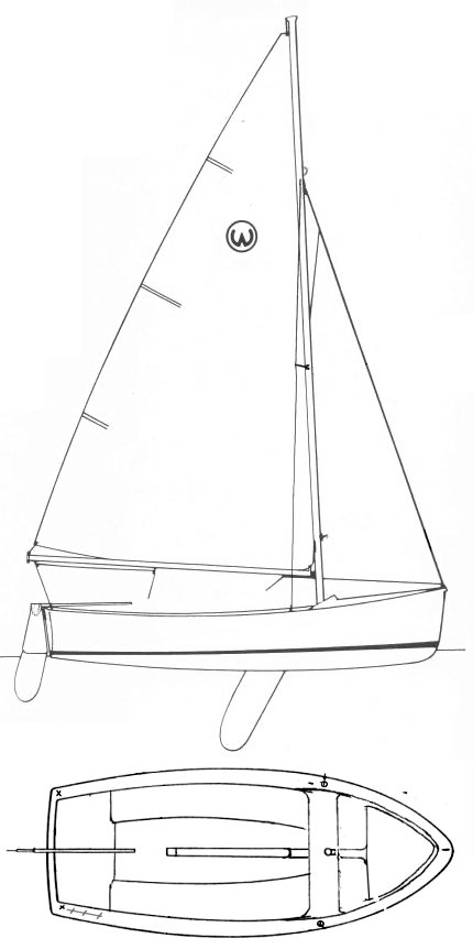 Drawing of O'Day Widgeon 12