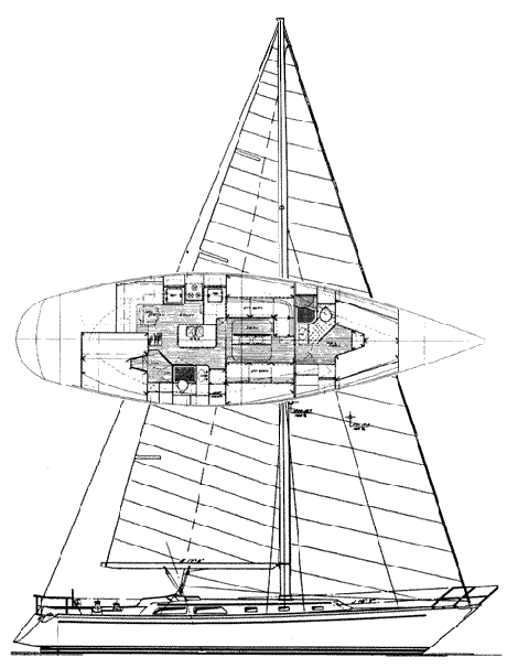 Drawing of Alden 46