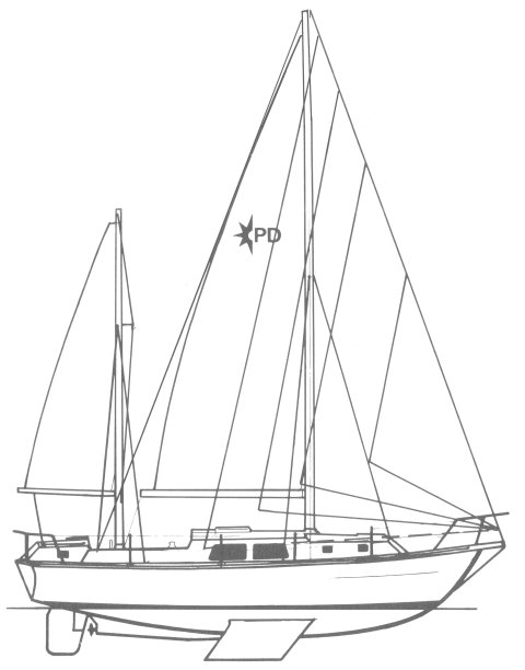 Drawing of Westerly Pentland 32