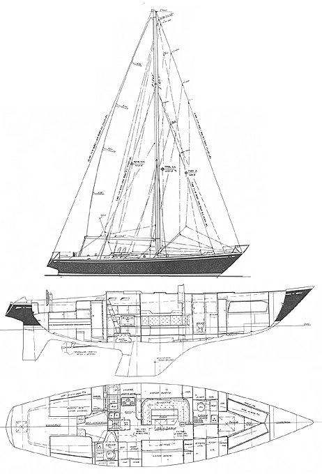 Drawing of Swan 48-S&S