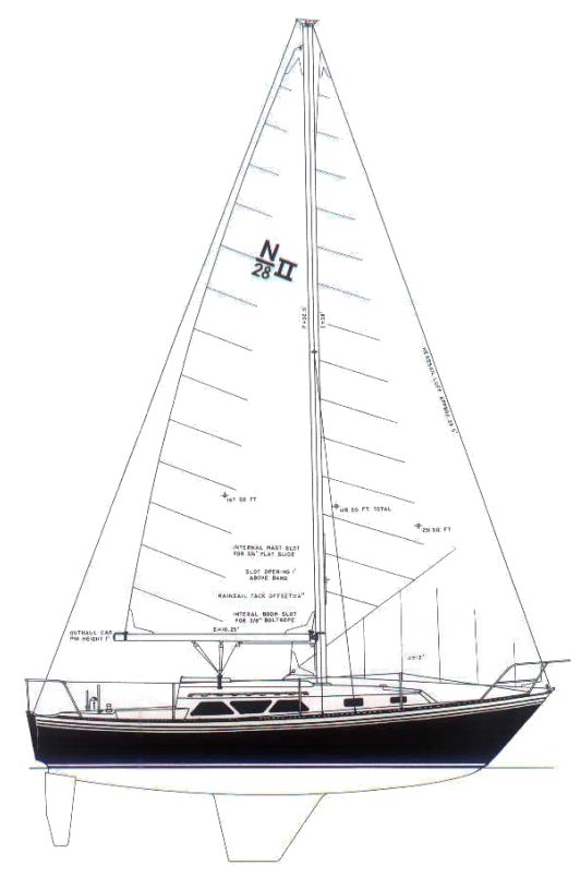 Drawing of Newport 28-2