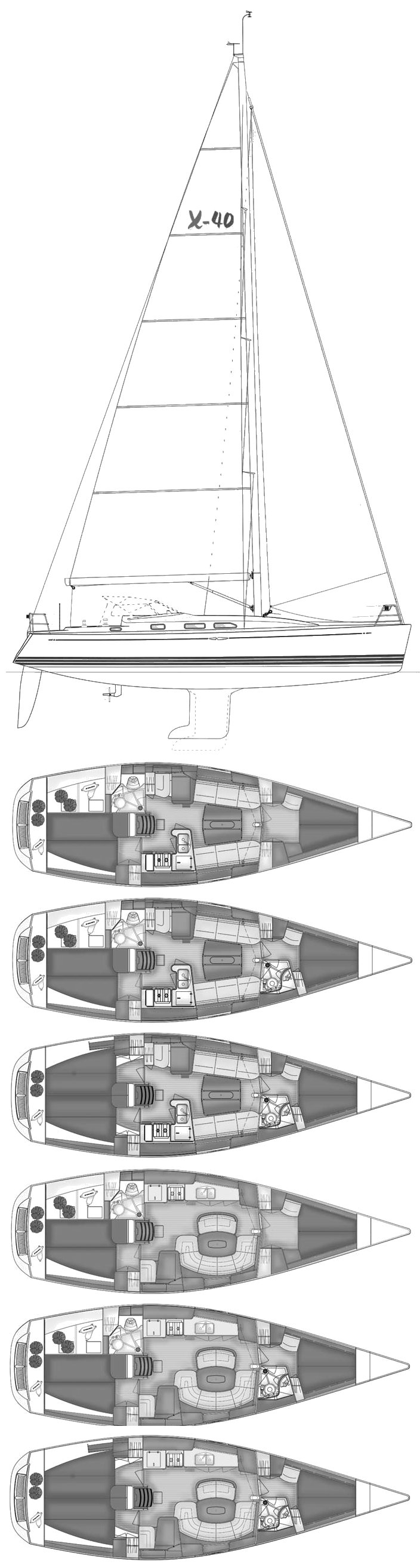 Drawing of X-40