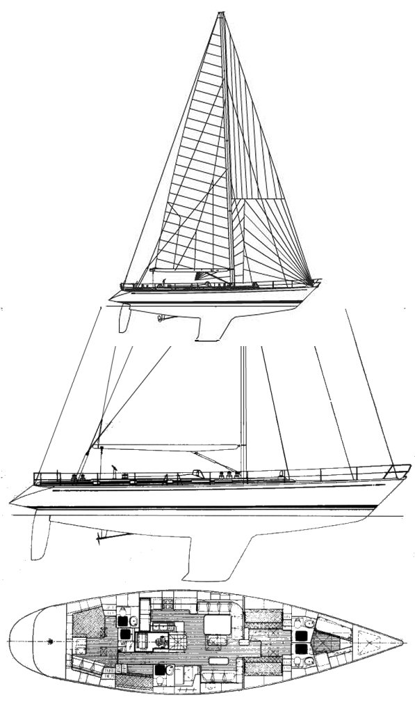 Drawing of Swan 68