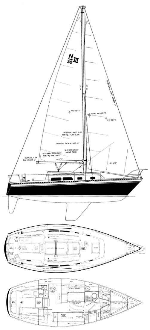Drawing of Newport 30-3