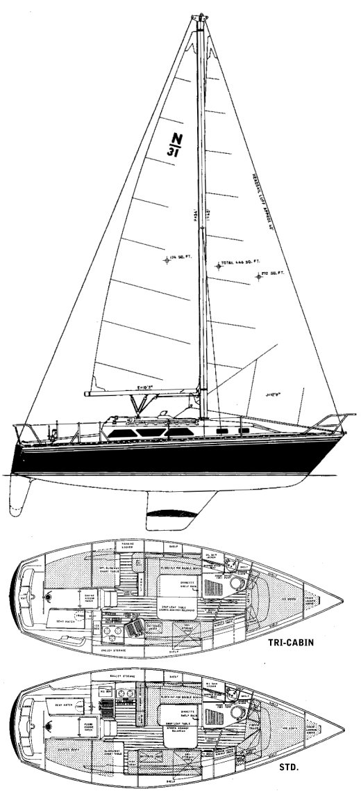 Drawing of Newport 31