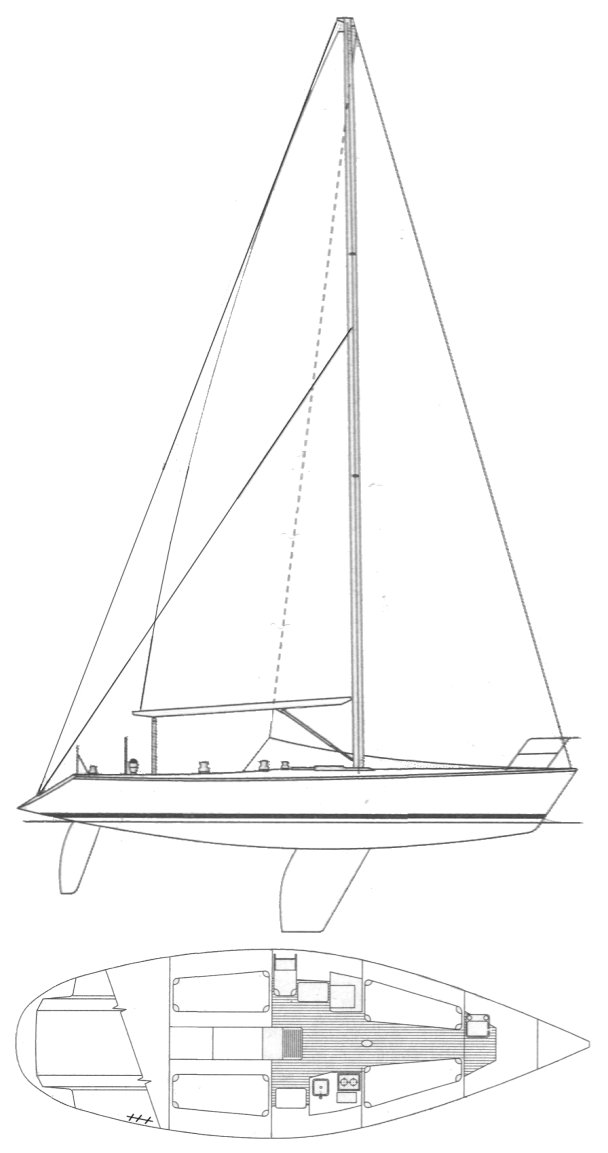 Drawing of Catalina Capri 37