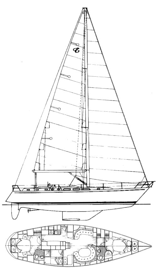 Drawing of Endeavour 52