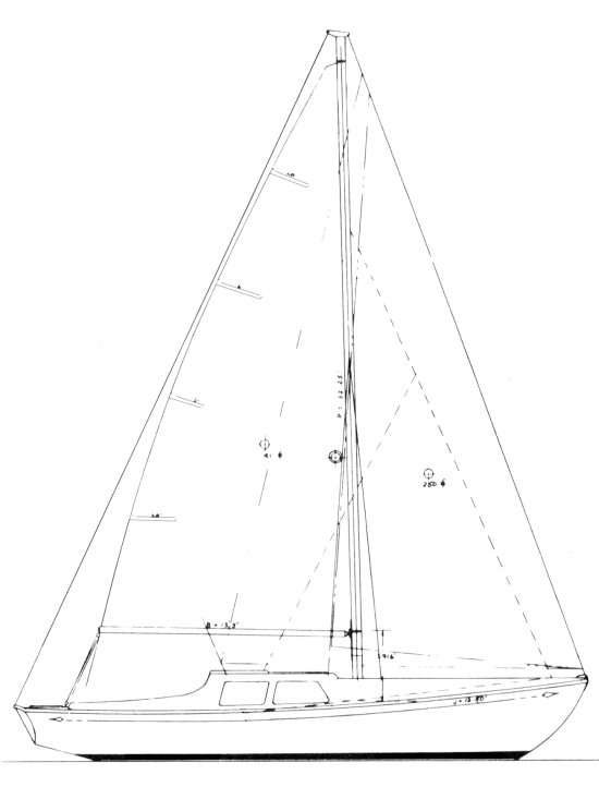 Drawing of Islander 33