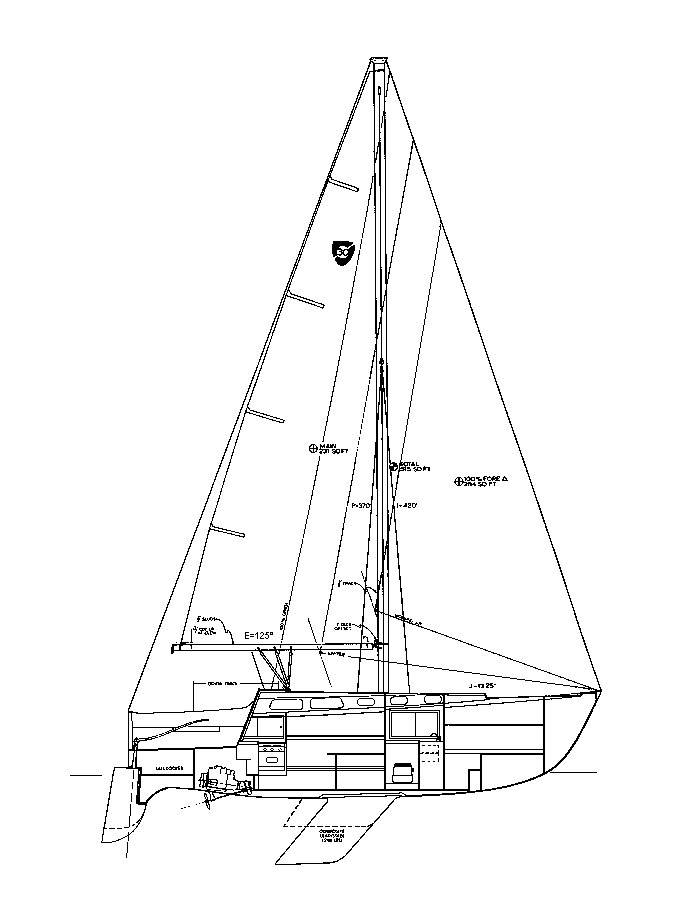 Drawing of Columbia 30