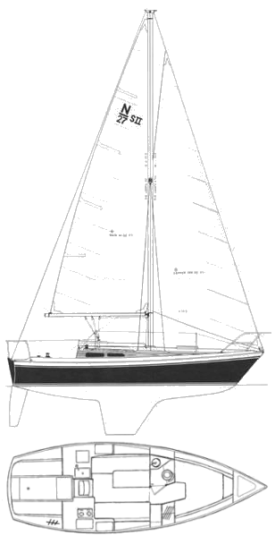 Drawing of Newport 27S-2